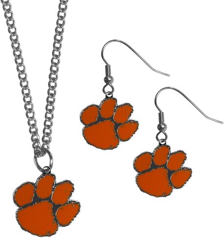 Siskiyou NCAA unisex-adult Dangle Earrings and Chain Necklace Set in Saudi Arabia