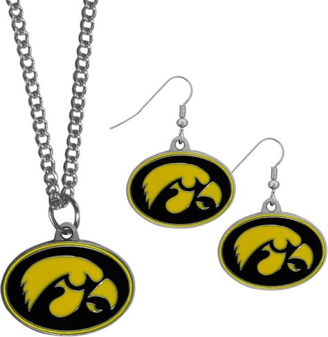 Siskiyou NCAA unisex-adult Dangle Earrings and Chain Necklace Set in Saudi Arabia