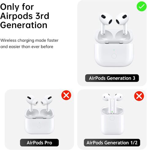 Wireless Charging Case Compatible with AirPods Pro 1st & 2nd Gen, Charger Case Replacement with USB-C Charging Port(No Earbuds) in Saudi Arabia