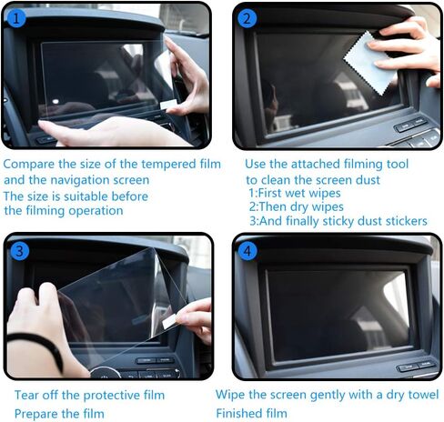 i-Tensodo Tempered Glass Screen Protector For Tesla Model X and Model S 17 inch, 9H Hardness Car Navigation Tempered Glass Anti Fingerprint and Scratch Resistance in Saudi Arabia