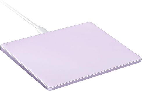 seenda Upgraded Trackpad, Tempered Glass Surface with Multi-Touch, Aluminum Slim USB Windows Touchpad with High Precision Navigation for Windows 10/11 Desktop/Laptop/Notebook Computer PC, Purple in Saudi Arabia