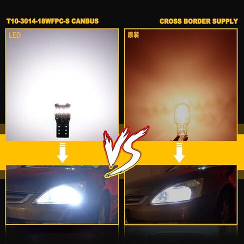 T10 LED Bulb 194 LED Bulb Replacement License Plate Tag Light, Map lights, Front Rear Side Marker lights, Trunk Cargo Room Lights, Turn signal lights, Glove box lights in Saudi Arabia