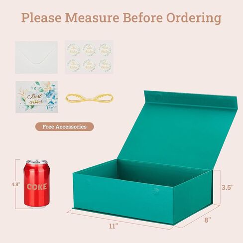 MESHA 8X8X4 Magnetic Gift Box, 1PC Gift Boxes for Presents,Gift Box Magnetic Closure,Black Gift Boxes with Lids,Magnetic Boxes for Gift,Bridesmaid Proposal Box for Presents in Saudi Arabia