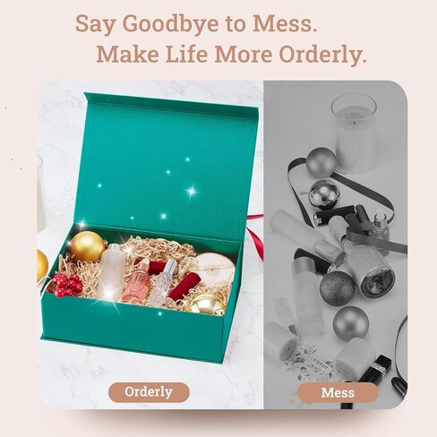MESHA 8X8X4 Magnetic Gift Box, 1PC Gift Boxes for Presents,Gift Box Magnetic Closure,Black Gift Boxes with Lids,Magnetic Boxes for Gift,Bridesmaid Proposal Box for Presents in Saudi Arabia
