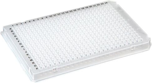 Globe Scientific PCR-384-ROCW PCR Plate, 384-Well, A24/P24 Two Notch Design, Roche-Style, White, Pack of 100 in Saudi Arabia
