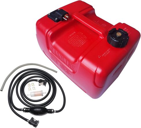 iFJF 6gal Portable Boat Fuel Tank with Hose Connector 24L Replacement for Outboard Marine Motor Plastic Fuel Tank in Saudi Arabia