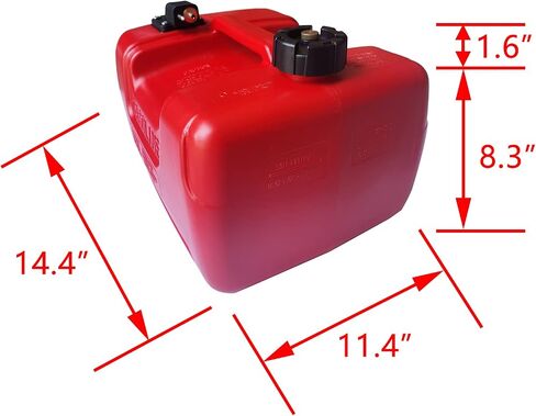 iFJF 6gal Portable Boat Fuel Tank with Hose Connector 24L Replacement for Outboard Marine Motor Plastic Fuel Tank in Saudi Arabia