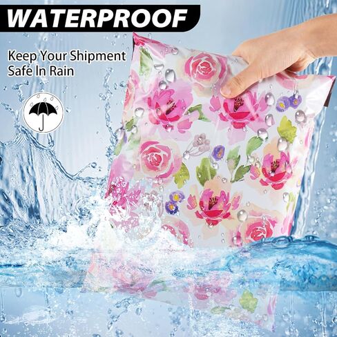 Oududianzi Poly Mailer 10x13 Inch 25 PCS - Shipping Bags for Clothing, Strong Thick and Self Adhesive Mailing Poly Bags - Cute Packaging Shipping Bags for Small Business - Chrysanthemum in Saudi Arabia