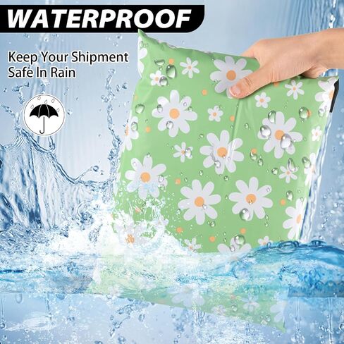 Oududianzi Poly Mailer 10x13 Inch 25 PCS - Shipping Bags for Clothing, Strong Thick and Self Adhesive Mailing Poly Bags - Cute Packaging Shipping Bags for Small Business - Chrysanthemum in Saudi Arabia