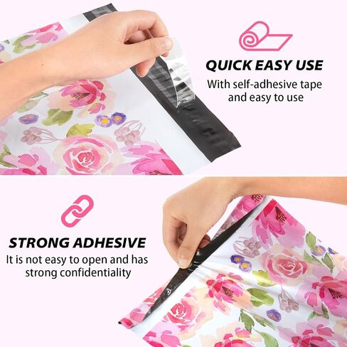 Oududianzi Poly Mailer 10x13 Inch 25 PCS - Shipping Bags for Clothing, Strong Thick and Self Adhesive Mailing Poly Bags - Cute Packaging Shipping Bags for Small Business - Chrysanthemum in Saudi Arabia