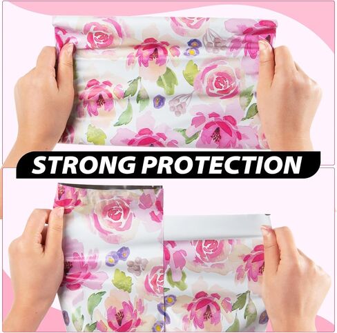 Oududianzi Poly Mailer 10x13 Inch 25 PCS - Shipping Bags for Clothing, Strong Thick and Self Adhesive Mailing Poly Bags - Cute Packaging Shipping Bags for Small Business - Chrysanthemum in Saudi Arabia