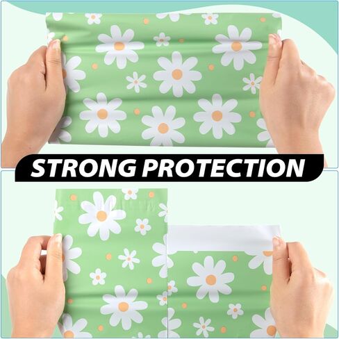 Oududianzi Poly Mailer 10x13 Inch 25 PCS - Shipping Bags for Clothing, Strong Thick and Self Adhesive Mailing Poly Bags - Cute Packaging Shipping Bags for Small Business - Chrysanthemum in Saudi Arabia