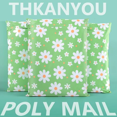 Oududianzi Poly Mailer 10x13 Inch 25 PCS - Shipping Bags for Clothing, Strong Thick and Self Adhesive Mailing Poly Bags - Cute Packaging Shipping Bags for Small Business - Chrysanthemum in Saudi Arabia