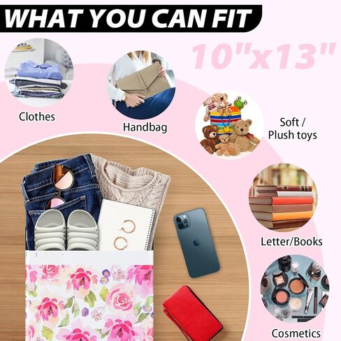 Oududianzi Poly Mailer 10x13 Inch 25 PCS - Shipping Bags for Clothing, Strong Thick and Self Adhesive Mailing Poly Bags - Cute Packaging Shipping Bags for Small Business - Chrysanthemum in Saudi Arabia