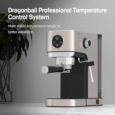 DRAGONBALL Espresso Machine, 20 Bar Coffee Machine with Milk Frother, Professional Espresso Maker with 40oz Removable Water Tank, Espresso Machines for Home, RED in Saudi Arabia