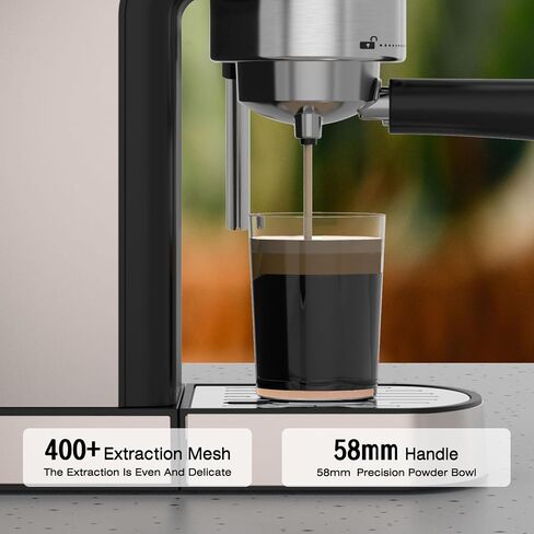 DRAGONBALL Espresso Machine, 20 Bar Coffee Machine with Milk Frother, Professional Espresso Maker with 40oz Removable Water Tank, Espresso Machines for Home, RED in Saudi Arabia