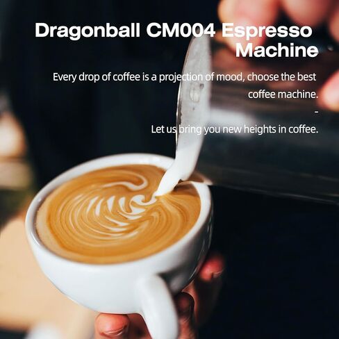 DRAGONBALL Espresso Machine, 20 Bar Coffee Machine with Milk Frother, Professional Espresso Maker with 40oz Removable Water Tank, Espresso Machines for Home, RED in Saudi Arabia