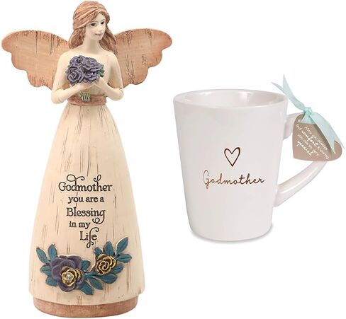 Pavilion Gift Company 41071 Godmother with Sentiment Angel Figurine, 6" in Saudi Arabia