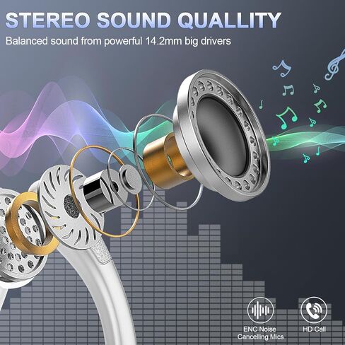 Ltinist Bluetooth Headphones Wireless Earbuds Playtime Wireless Charging Case Digital Display in Saudi Arabia