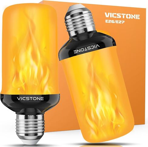 Upgraded LED Flame Light Bulbs, 4-Mode Flickering Light Bulbs with Upside Down Effect, E26 27 Fire Light Bulb for Porch Party Patio Home Halloween Christmas Indoor Outdoor, 2 Pack in Saudi Arabia