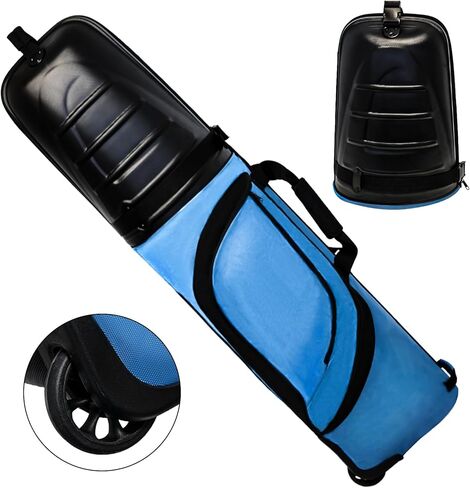 حقيبة سفر ياماتو للجولف لشركات الطيران مع عجلات، حافظة صلبة ABS مطورة، حقيبة سفر للجولف مع قفل سفر، نسخة جديدة خفيفة الوزن ومتينة in Kuwait