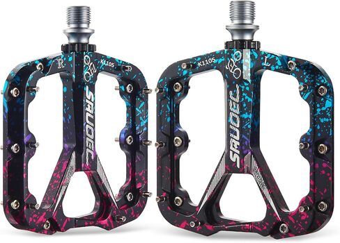 دواسات دراجة ممتازة، دواسات دراجة خفيفة الوزن لـ BMX/MTB - منصة عريضة من الألومنيوم العالمي وخفيفة الوزن in Saudi Arabia