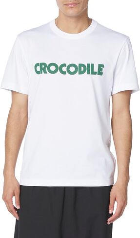 Lacoste Short Sleeve Relaxed Fit Tee Shirt W/Crocodile Wording in Kuwait