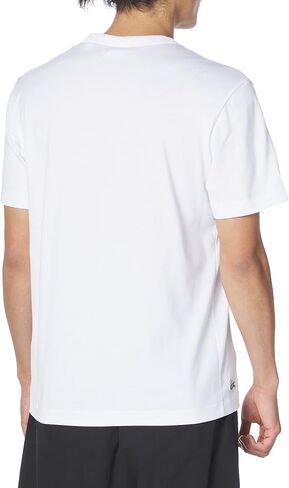 Lacoste Short Sleeve Relaxed Fit Tee Shirt W/Crocodile Wording in Kuwait