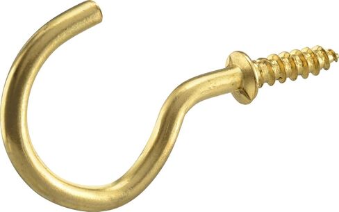 Hillman 592001 Cup Hooks, 7/8-Inch, Brass, 40-Pack in Saudi Arabia