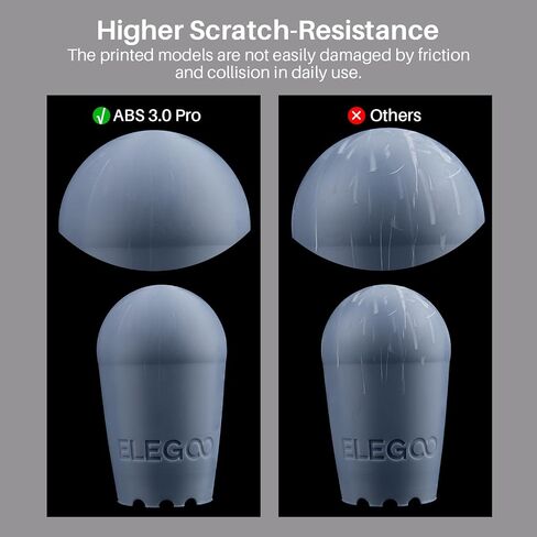 ELEGOO ABS-Like الراتنج 3.0 Pro، راتنج فوتوبوليمير عالي المقاومة للخدش بطباعة ثلاثية الأبعاد، 405 نانومتر راتنج للأشعة فوق البنفسجية لطابعات MSLA/DLP/LCD معالجة سريعة ودقة عالية وغير هشة، رمادي 500 جم in Saudi Arabia