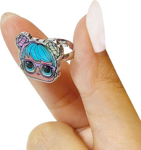 Jack and Sally Gothic Jewelry: 4-Piece Adjustable Rings for Girls (Rings For Kids) Gothic Ring Sets with Jack Skellington with all Fav The Nightmare Before Christmas Characters Cute Rings Ages 4+ in Saudi Arabia