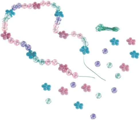Disney Minnie Mouse Colorful Plastic Jewelry Bead Kit - 64 Beads & 2 Elastic Strings - Perfect DIY Activity for Kids - 1 Set in Saudi Arabia