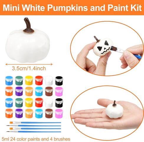 Thyle Thanksgiving Mini DIY Pumpkin Fall Decorations White Fake Foam Pumpkins for DIY Crafts Artificial Boo Pumpkins Faux Rustic Pumpkins for Halloween Autumn Table Centerpiece Bowl Fillers (100 Pcs) in Saudi Arabia