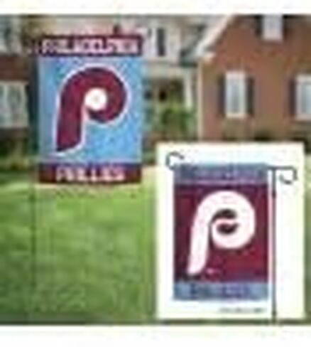WinCraft PHILADELPHIA PHILLIES GARDEN FLAGS 2 SIDED 12.5"" X 18"" in Saudi Arabia