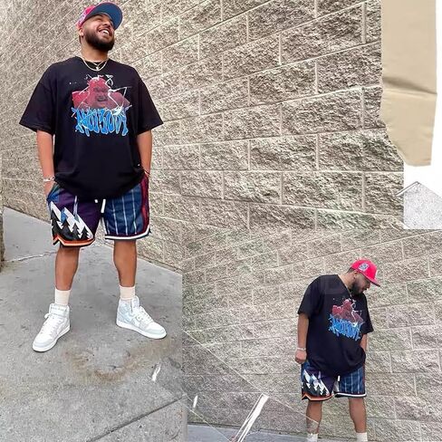 Men's Basketball Shorts Gym Athletic Short Mesh Double Layer Shorts with Zipper Pockets in Kuwait