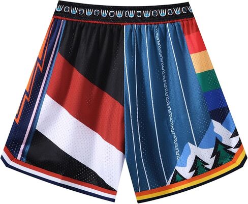 Men's Basketball Shorts Gym Athletic Short Mesh Double Layer Shorts with Zipper Pockets in Kuwait