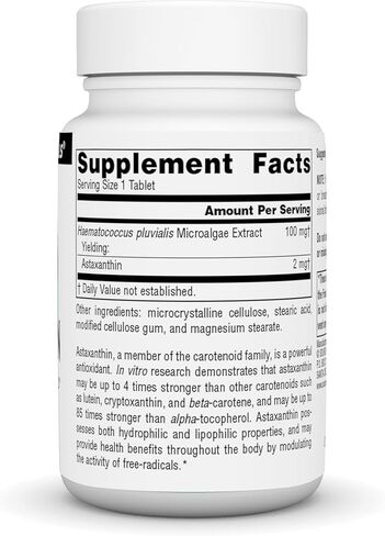 Source Naturals Astaxanthin, Antioxidant Carotenoid, 2mg - 120 Tablets in Kuwait