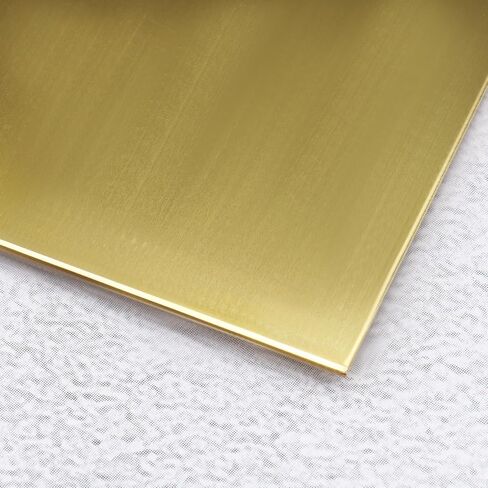 2Pcs H62 Solid Brass Sheet Plate 152mm x 152mm Thickness 1mm No Scratches Film Attached Brass Plates for Making Machinery Parts Gold in Saudi Arabia