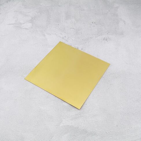 2Pcs H62 Solid Brass Sheet Plate 152mm x 152mm Thickness 1mm No Scratches Film Attached Brass Plates for Making Machinery Parts Gold in Saudi Arabia