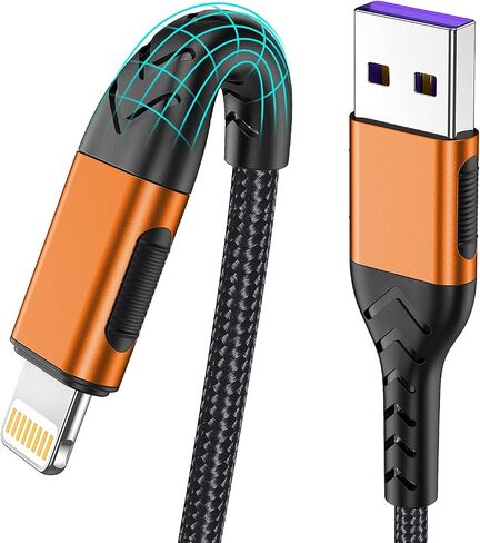 iPhone Charger, [Apple MFi Certified] 3Pack 6FT USB A Charger Cable to iPhone Fast Charger, Apple iPhone Charging Cable Cord Compatible iPhone 13/12/11 Pro Max Xs X XR 8 7 iPad iPod More(White) in Kuwait