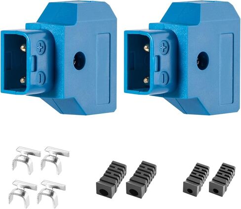 (2 قطعة) قابس D-tap ذكر DIY لكابل طاقة جهاز DSLR بطارية Anton على شكل V (أبيض) in Kuwait