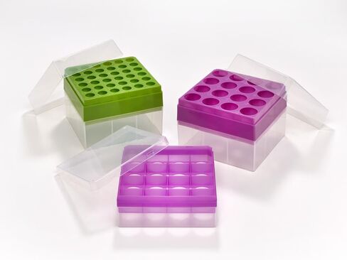 Caplugs Evergreen 240-6615-G3D Centrifuge Tube Storage Box. For 15 mL Centrifuge Tubes, 36 Places, Polypropylene, Green in Saudi Arabia
