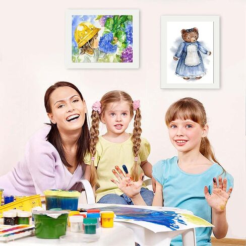 Kids Art Frame, Kids Art Frame Front Opening, Kids Art Frame Changeable, Great for Kids Drawings, Artworks, Children Art Projects, Schoolwork (White) in Saudi Arabia
