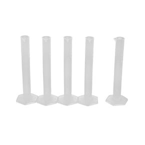 uxcell 10mL Laboratory Liquid Volume Measuring Graduated Cylinder Clear 5pcs