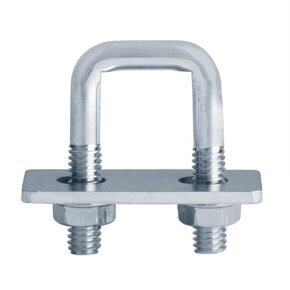 20 PCS Square U-Bolts 3/4" X 1-3/4" X 5/16"-18 Thread, Square Trailer U-Bolt Clamps, Galvanized Steel