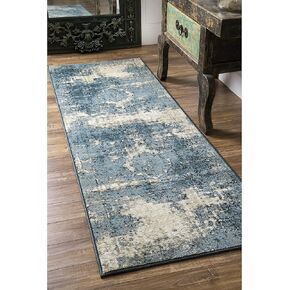 nuLOOM Vintage Lindsy Runner Rug, 2' 8" x 12', Blue