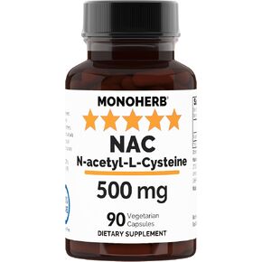 N-Acetyl-L-Cysteine - NAC - 500 mg - 90 Veg Capsules