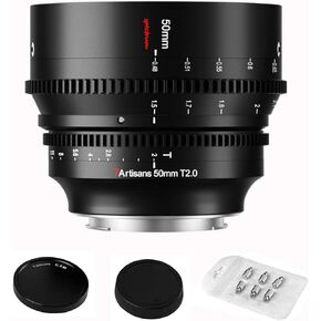 7artisans 85mm T2.0 Cine Lens for Sony E-Mount Cameras,Large Aperture Full Frame Cinematic Film Lens for Sony FX3 A7S2 A7S3 A7M2 A7M3 A7M4 A9 A9II A7R2 A7R3 A7R4 A7RIV A7C A6400 ZVE-10