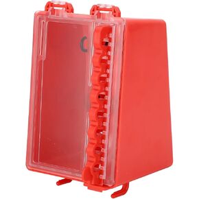 Lockout Tagout Group Lock Box, Loto Group Lock Box, Group Safety Lockout Box, Portable Wall Mount Group Lock Box 8 Locking Holes with Transparent Panel