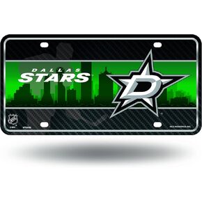 Rico Industries NHL Dallas Stars Metal Auto Tag 8.5" x 11" - Great For Truck/Car/SUV